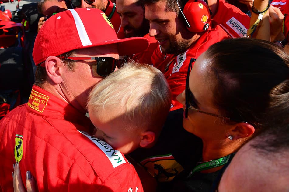 Filho de Raikkonen, o “Garoto de Gelo”, roubou a cena no paddock de Hungaroring