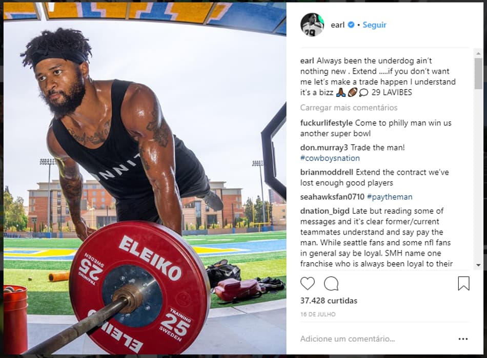 A situação de Earl Thomas com o Seattle Seahawks