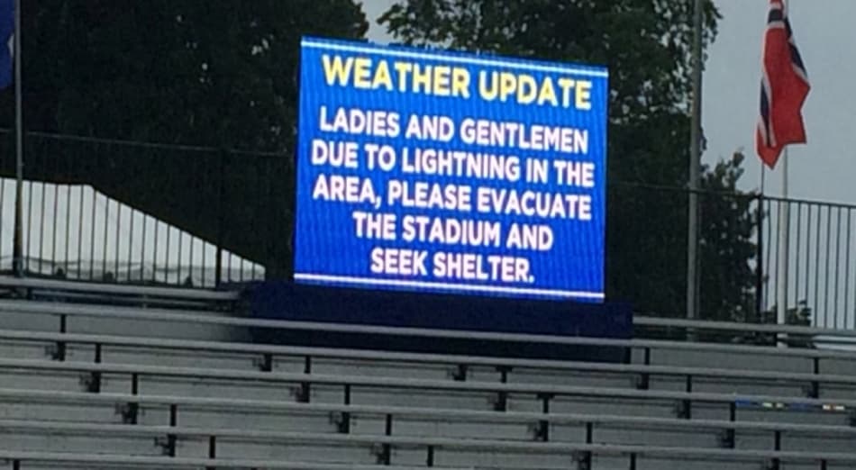 Raios fazem torneio de Washington evacuar estádios no início da rodada