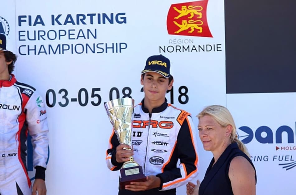 Gabriel Bortoleto conquista 3º lugar no Europeu de Kart