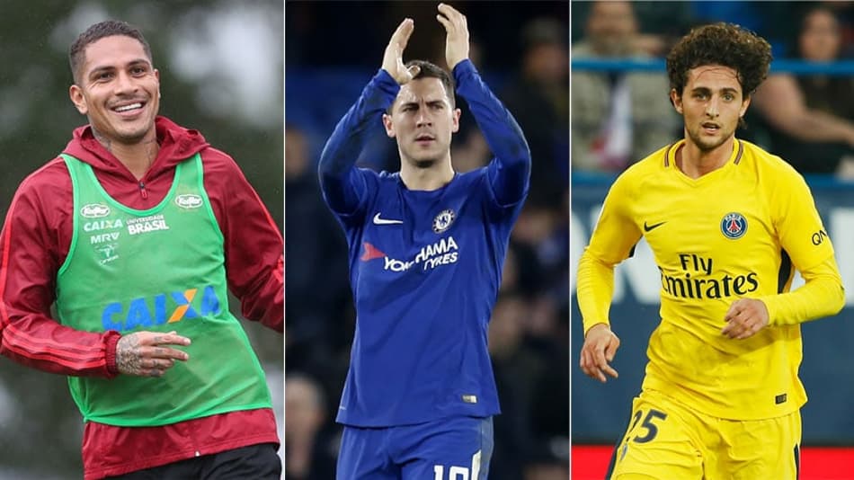 Guerrero, Hazard, Rabiot… Veja o que rolou no vaivém deste domingo