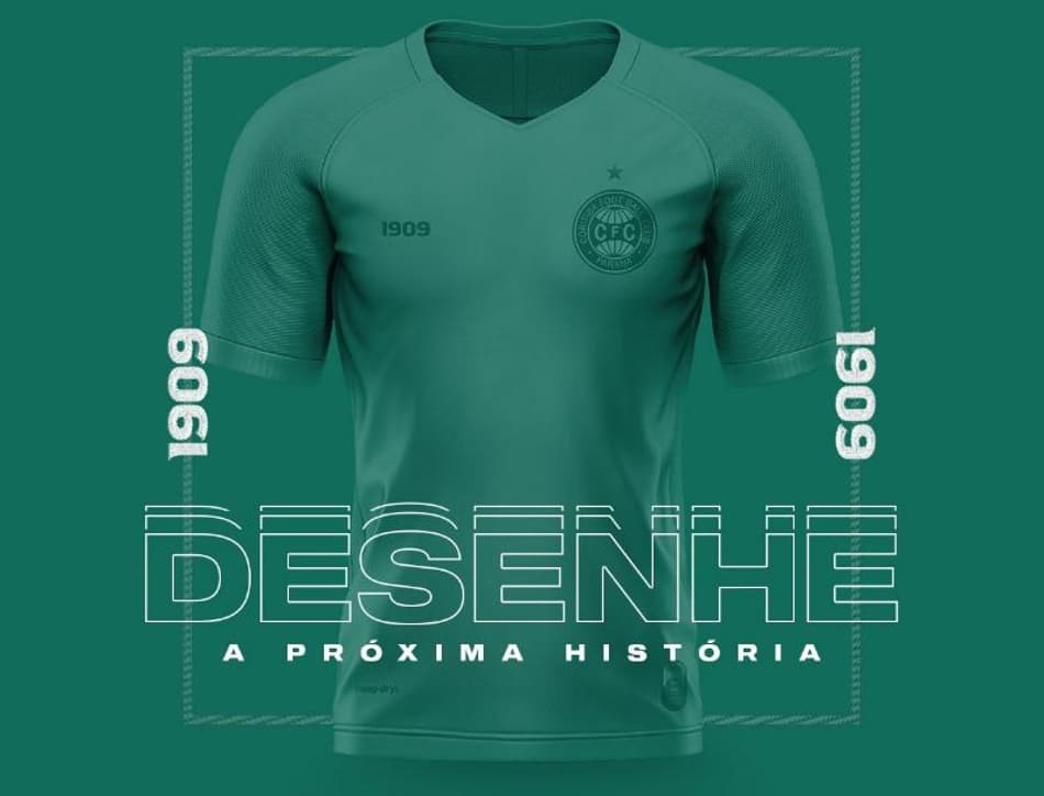 Nova terceira camisa do Coritiba será desenhada por sócios em concurso