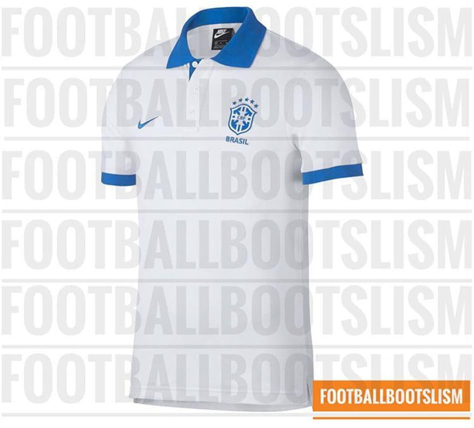 Perfil no Instagram vaza projeto de camisa polo branca para a Seleção Brasileira
