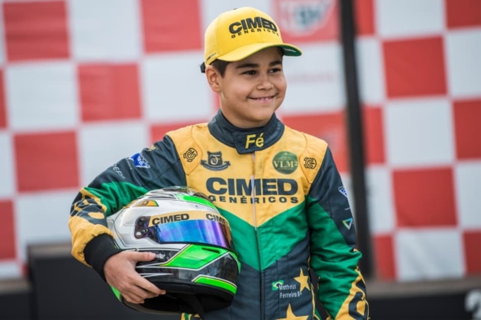 Vice-campeão brasileiro de kart, Matheus Ferreira disputa a 6ª etapa do Paulista Light