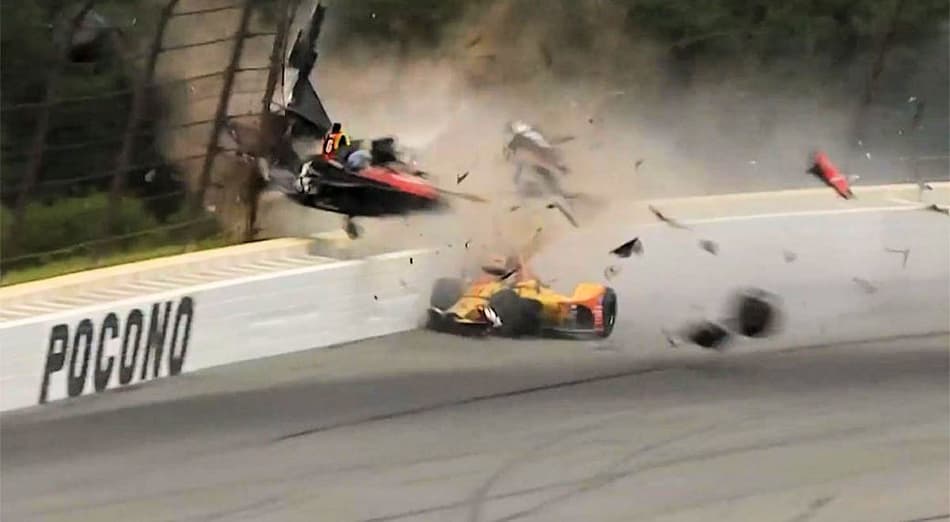 Após gravíssimo acidente em Pocono, Wickens respira sem ajuda de aparelhos