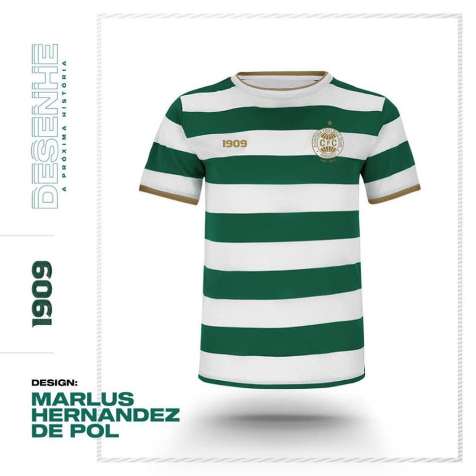 Coritiba divulga finalistas de concurso para nova terceira camisa; saiba detalhes