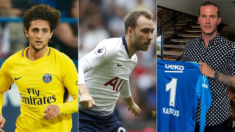 Rabiot, Eriksen, Karius… Confira o vaivém deste domingo