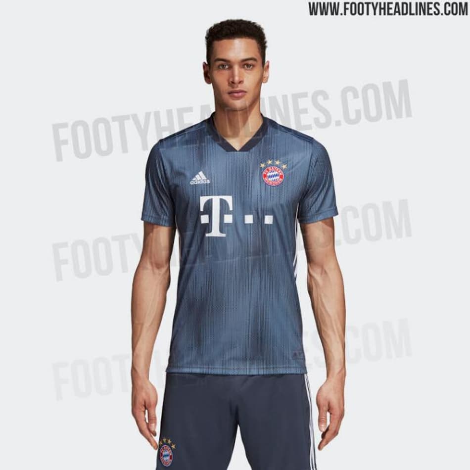Nova camisa 3 do Bayern de Munique, feita de plástico reciclado, é revelada por site
