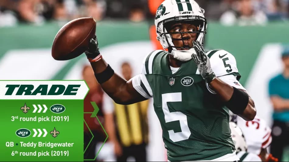 Os impactos da troca de Bridgewater para o Saints