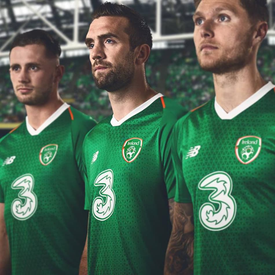 Seleção da Irlanda lança camisas 1 e 2 para a temporada 2018/2019