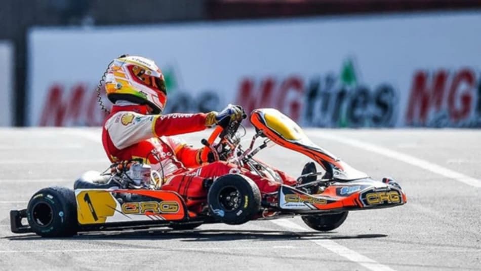 Na Bélgica, Gaetano di Mauro corre o Mundial de Kart contra 104 adversários