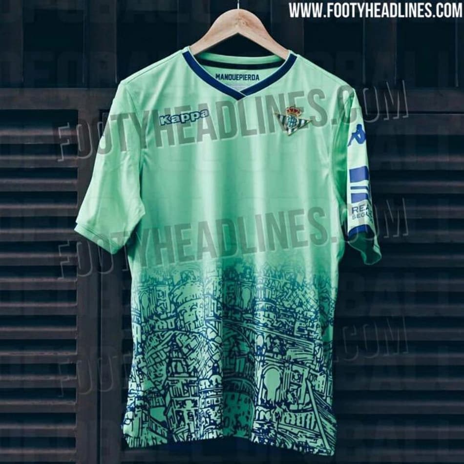 Site revela nova camisa 3 do Betis; peça tem desenho da cidade de Sevilha
