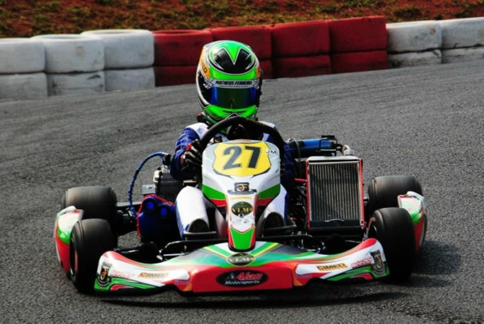 Revelação do kart, Matheus Ferreira encerra temporada da Copa SP com pódio na Júnior Menor