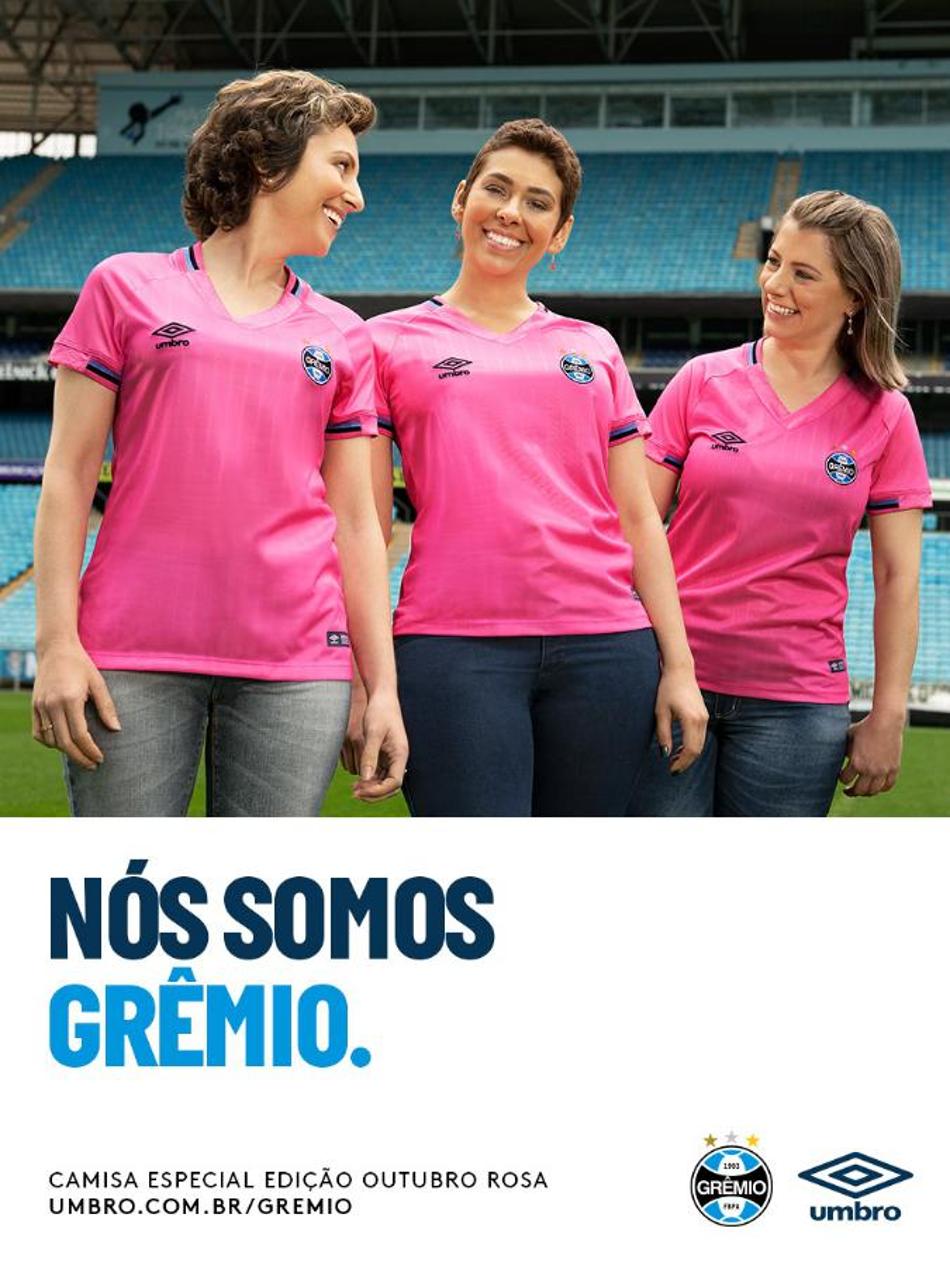Grêmio lança camisa especial para o Outubro Rosa; saiba mais sobre a novidade