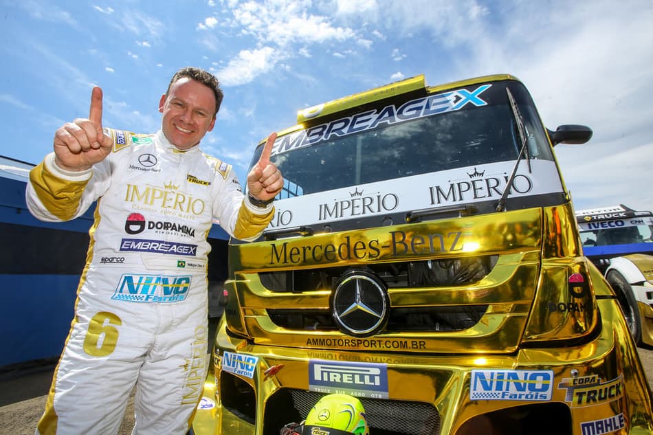 Pole position da Copa Truck em Rivera fica com Wellington Cirino