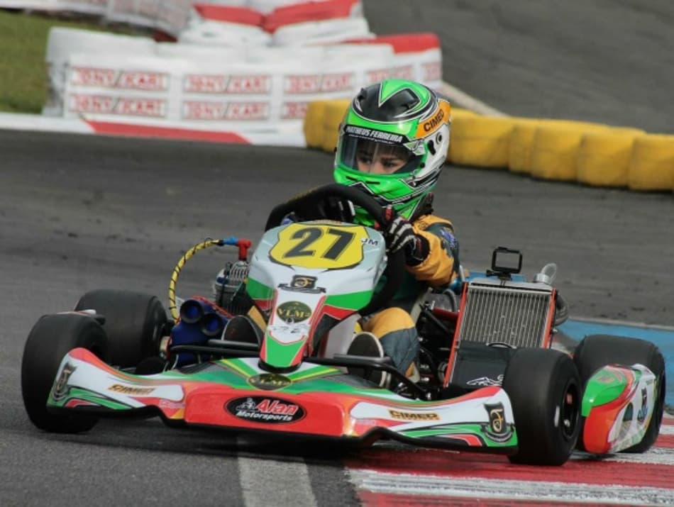 Jovem revelação do kart, Matheus Ferreira conquista pódio na Copa Brasil