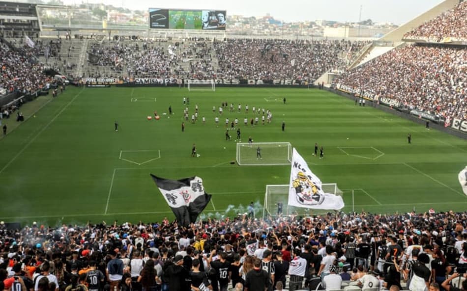 Treino aberto - torcida do Corinthians