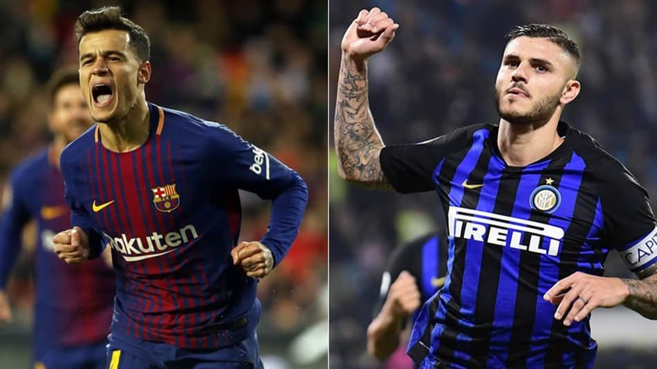 Montagem Coutinho e Icardi