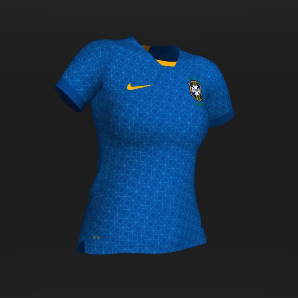 Página simula como será a nova camisa 2 da Seleção Brasileira feminina