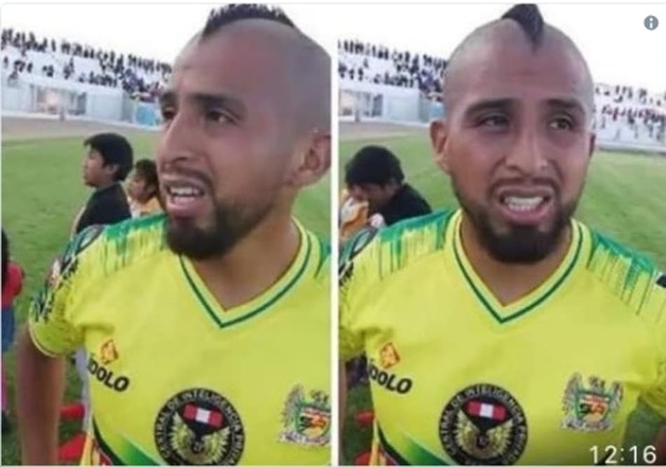 Jogador de time peruano chama atenção por sua semelhança com Vidal; Confira