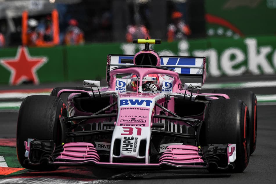 Force India: Perez abandonou e Ocon terminou em 11º no México