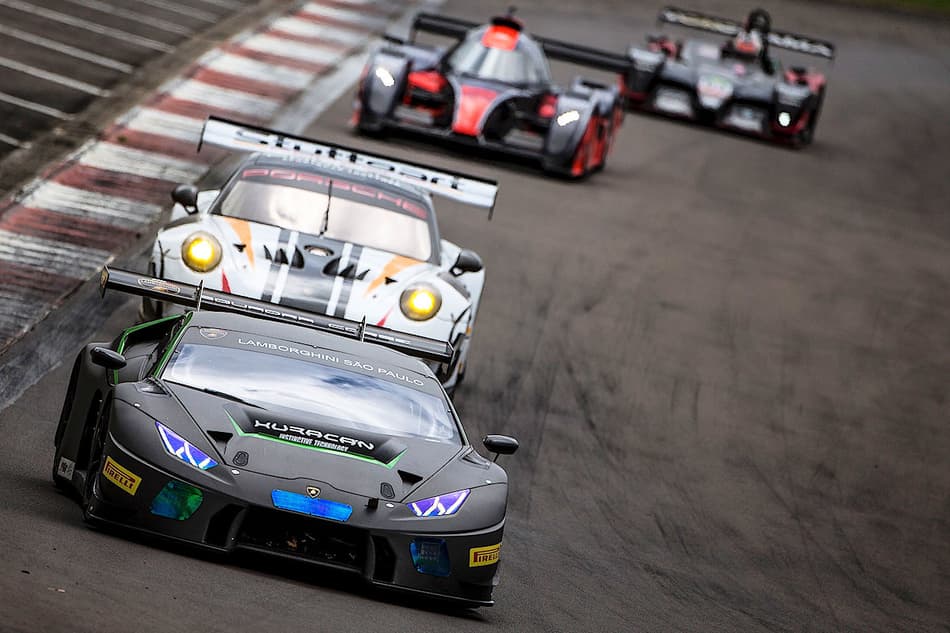 Endurance Brasil: 1, 2, 3 vezes Lamborghini Huracán #19 de Chico Longo e Daniel Serra