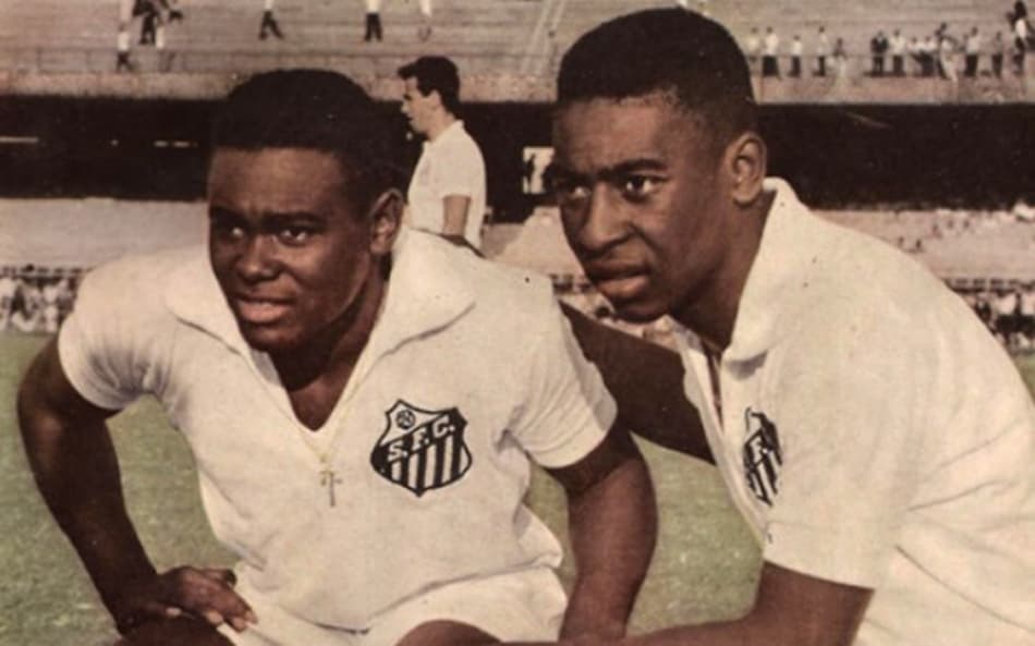 Coutinho (Antônio Wilson Vieira Honório) aos 14 anos no Santos
