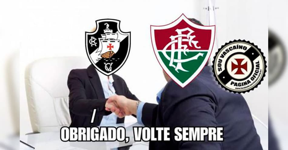 É o destino! Vascaínos zoam Fluminense após vitória no clássico