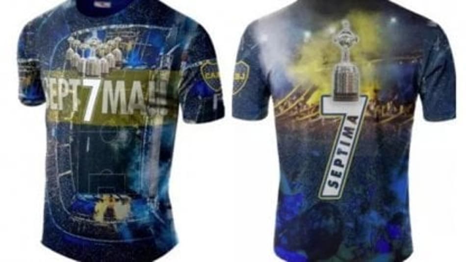 Torcida do Boca Juniors lança camiseta em alusão ao título da Libertadores 2018