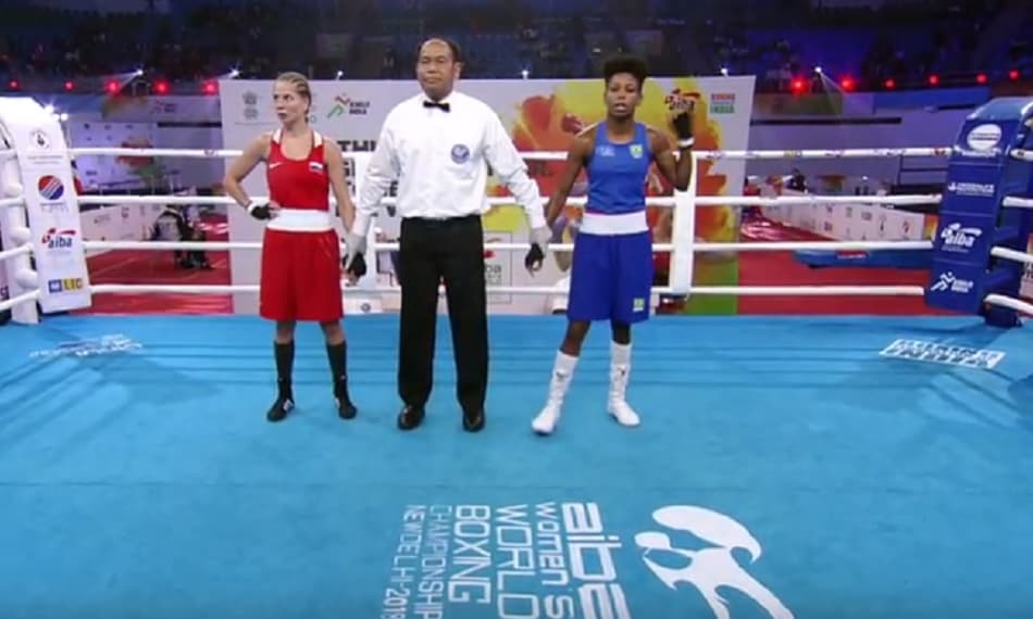 Jucielen Romeu no Mundial de boxe
