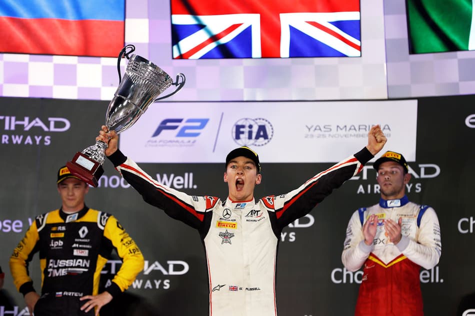 George Russell vence e garante título da Fórmula 2 em Abu Dhabi