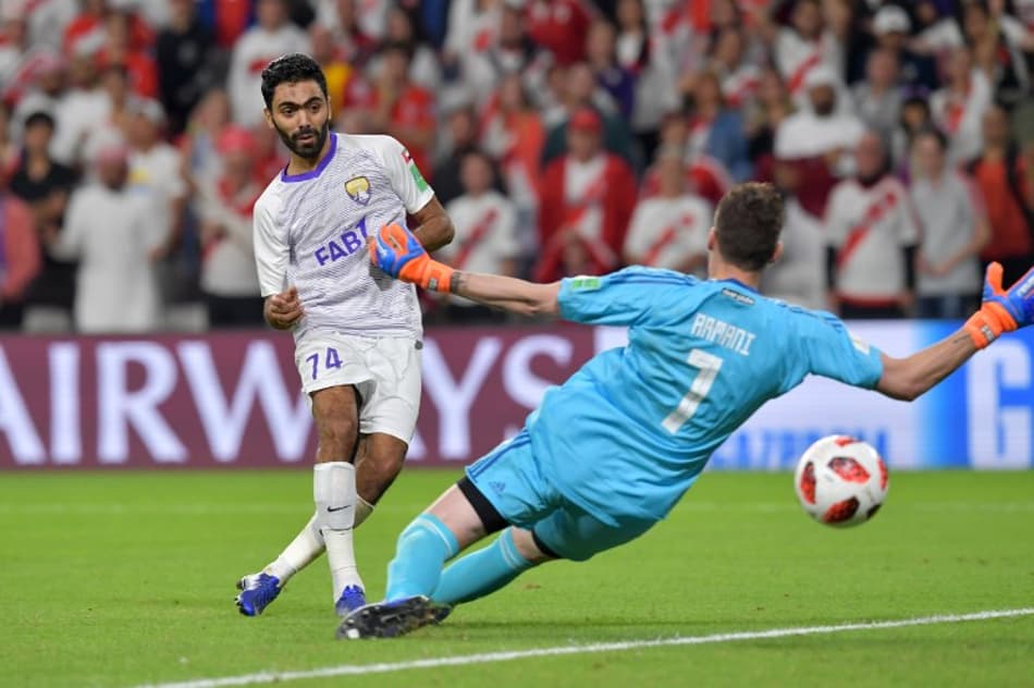 Armani em ação contra o Al Ain, na semifinal&nbsp;