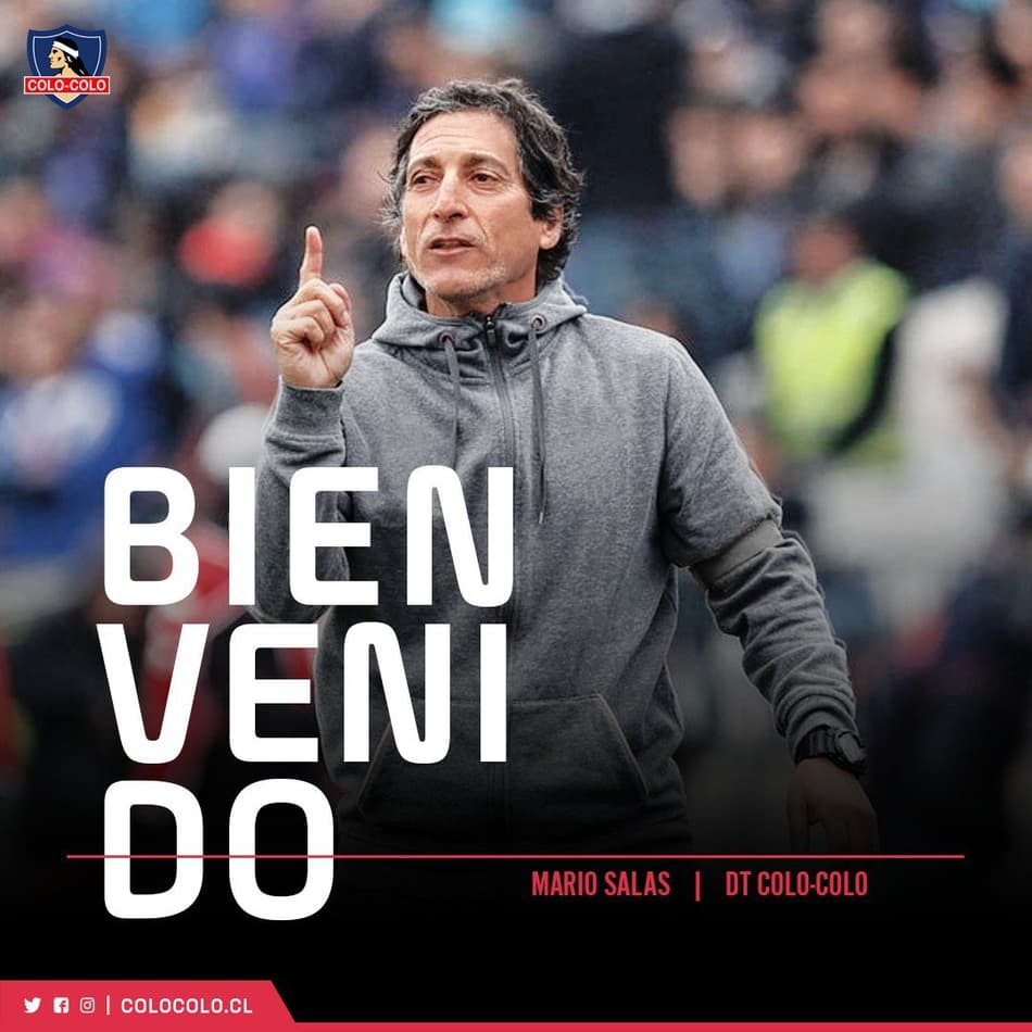 Colo-Colo oficializa a contratação do técnico Mario Salas