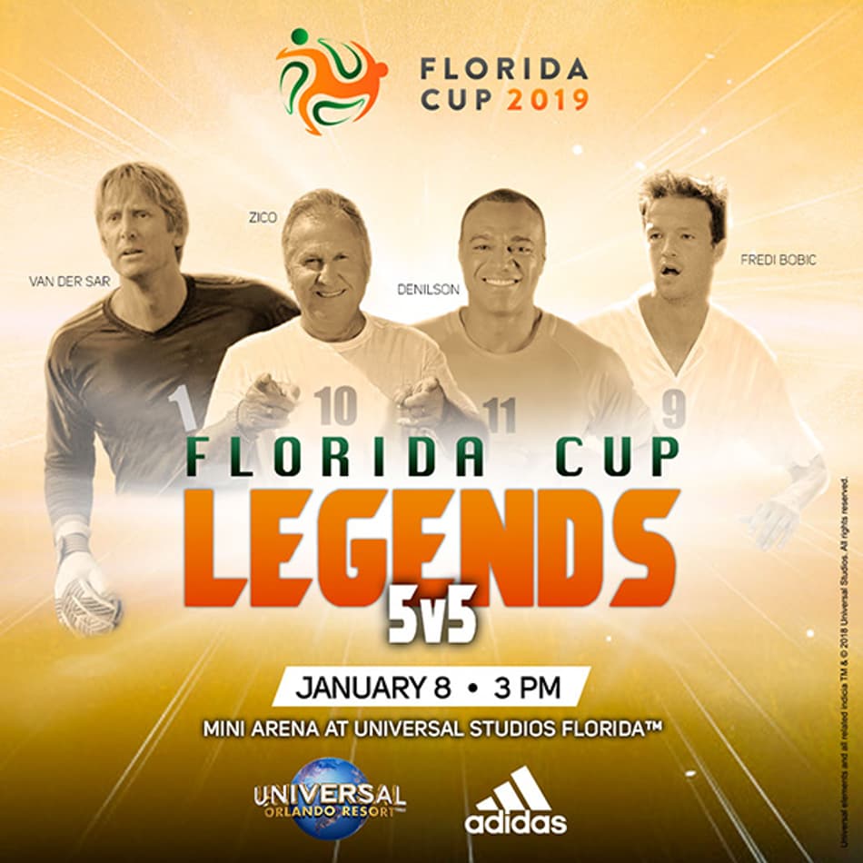 Florida Cup 2019 terá competição com lendas do futebol