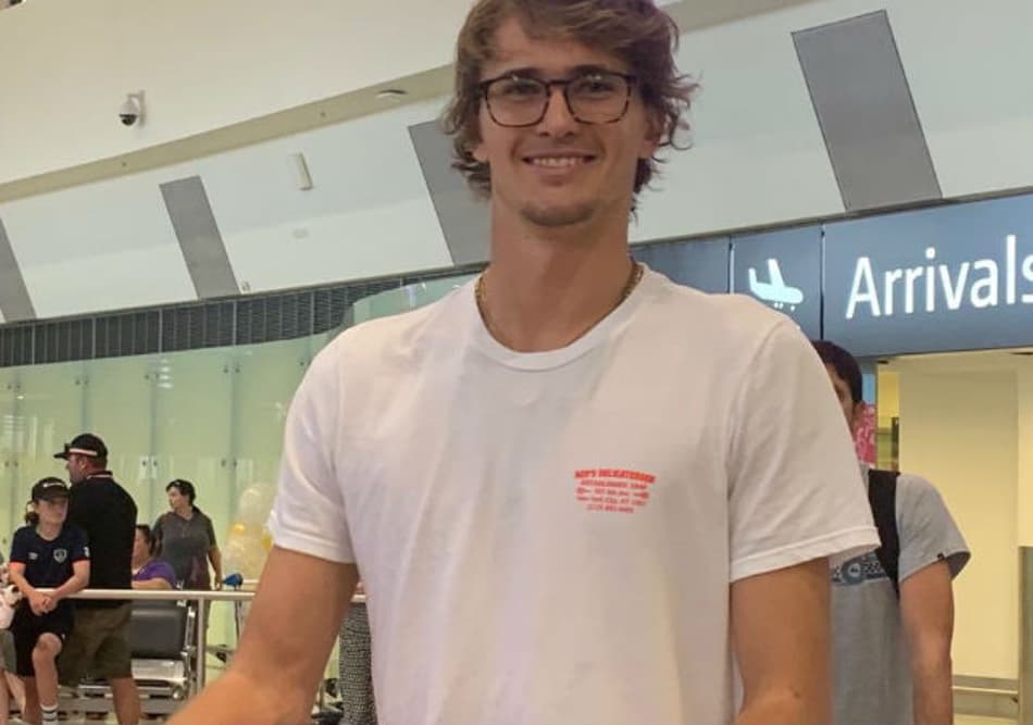 Zverev desembarca em Perth para iniciar a temporada