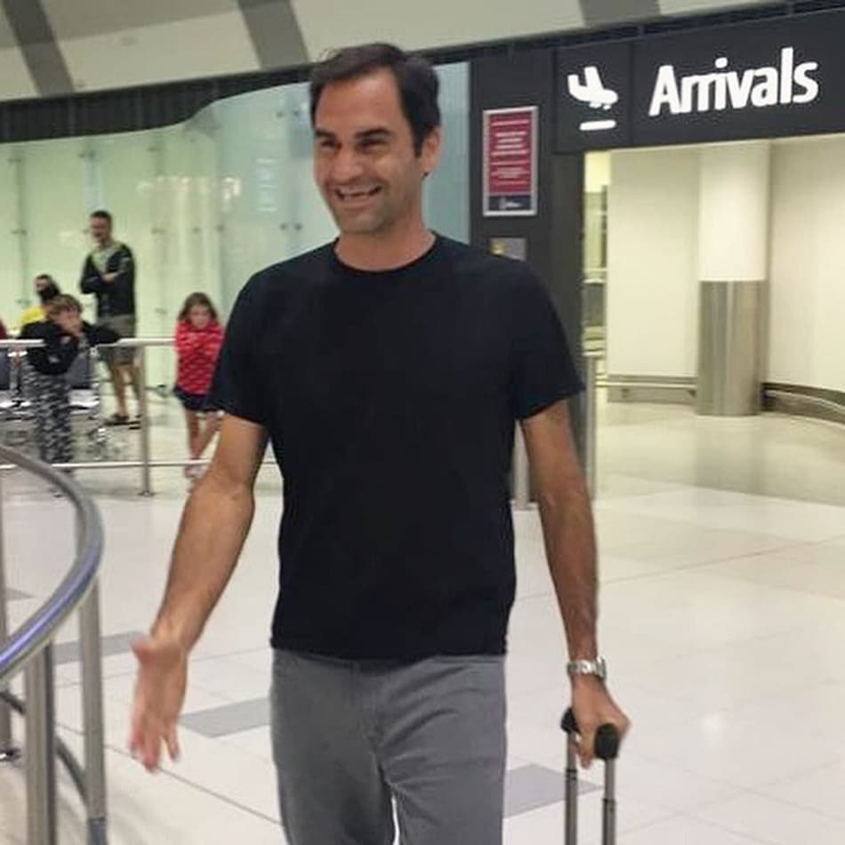 Federer desembarca em Perth para a Copa Hopman 2019