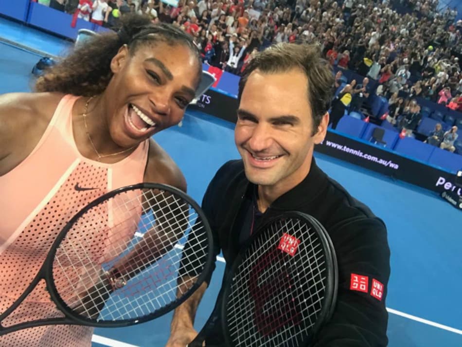 Serena Williams e Roger Federer na Copa Hopman