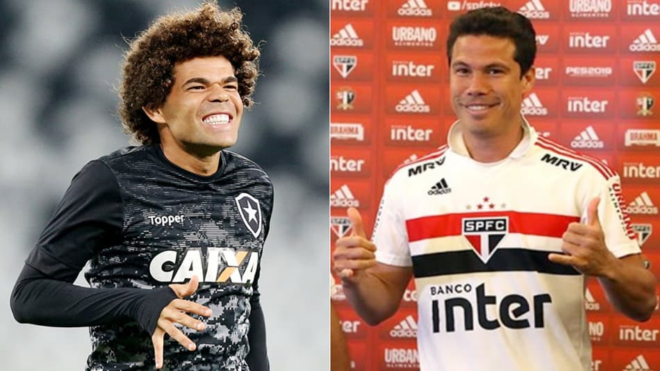 Montagem camilo (com a camisa do botafogo) e hernanes