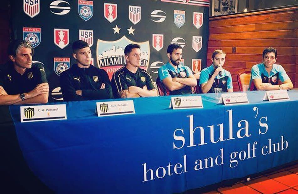 Peñarol ajusta os últimos detalhes do amistoso contra o Miami United