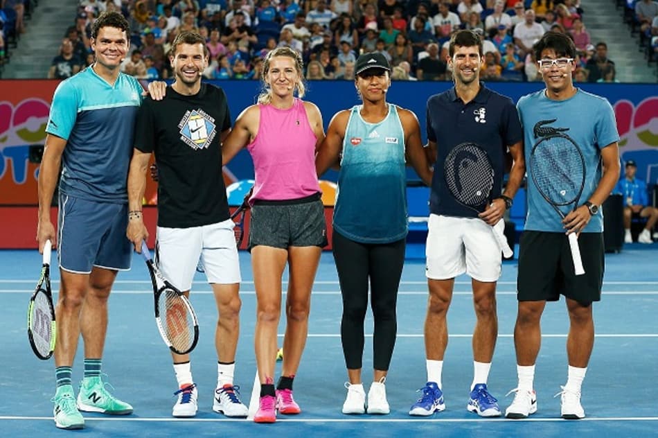 Jogadores abrilhantam Kids Day do Aberto da Austrália