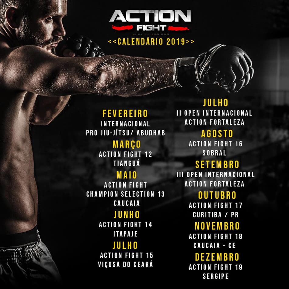 Após sucesso em 2018, Action Fight anuncia 11 eventos para 2019