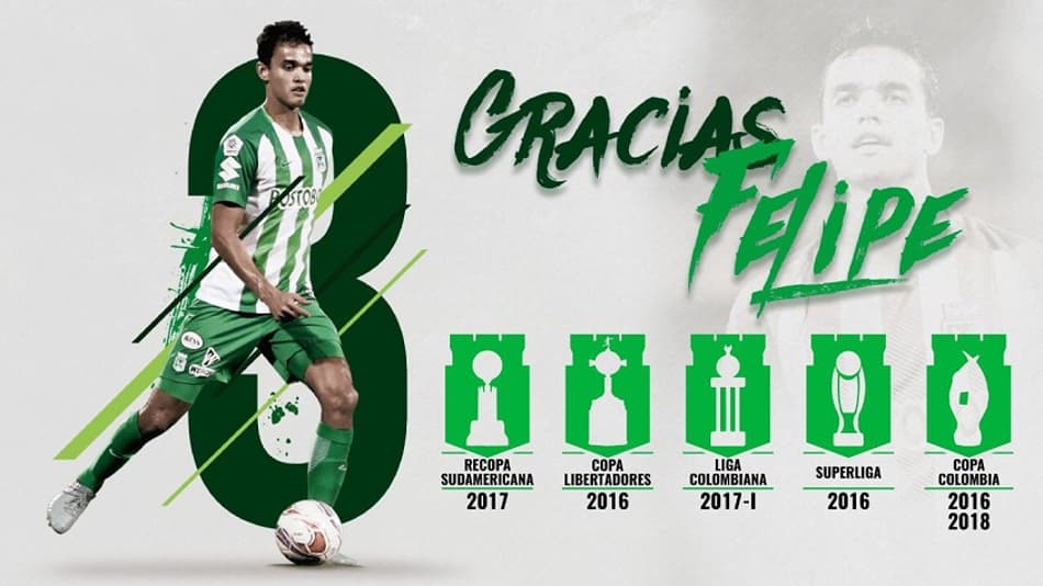 Santos e Atlético Nacional entram em acordo pelo zagueiro Felipe Aguilar