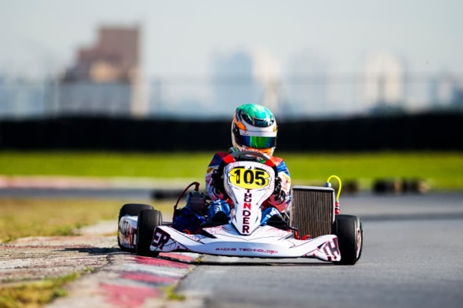 Ricardo Gracia conquista pódio na abertura do Paulista Light de kart em Interlagos