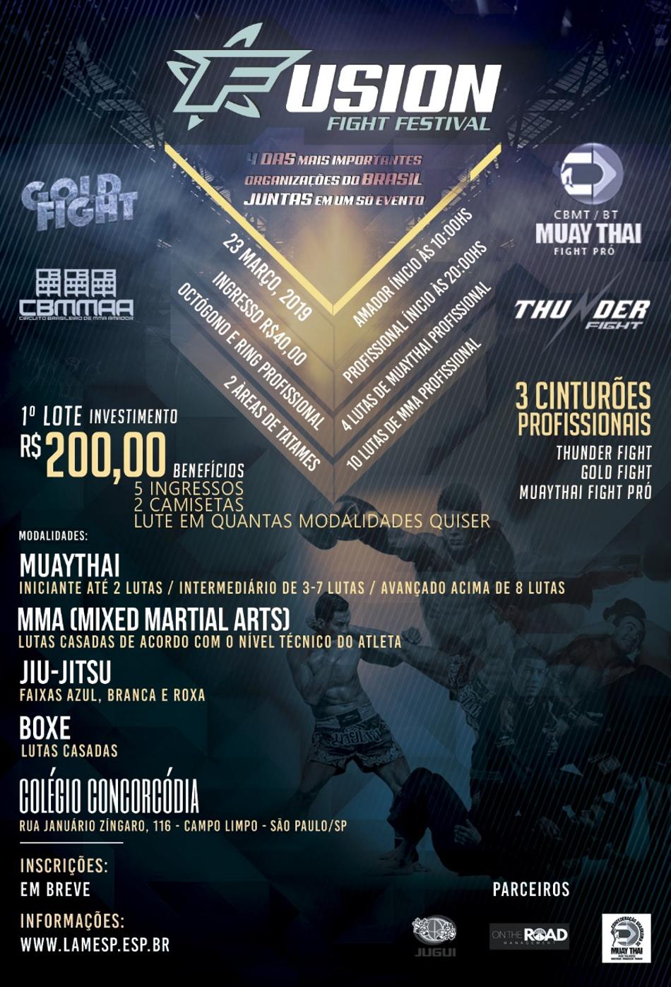 Fusion Fight une quatro grandes eventos de São Paulo; saiba mais