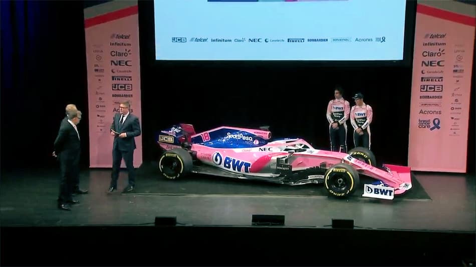 Racing Point apresenta seu novo carro e patrocinadores para a temporada 2019 da F1