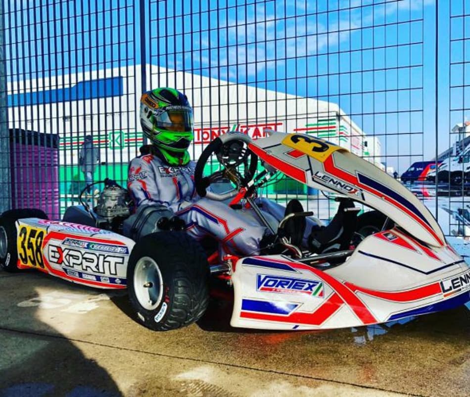 Matheus Ferreira enfrenta desafio na Copa do Mundo de Inverno no kart entre 319 pilotos na Itália