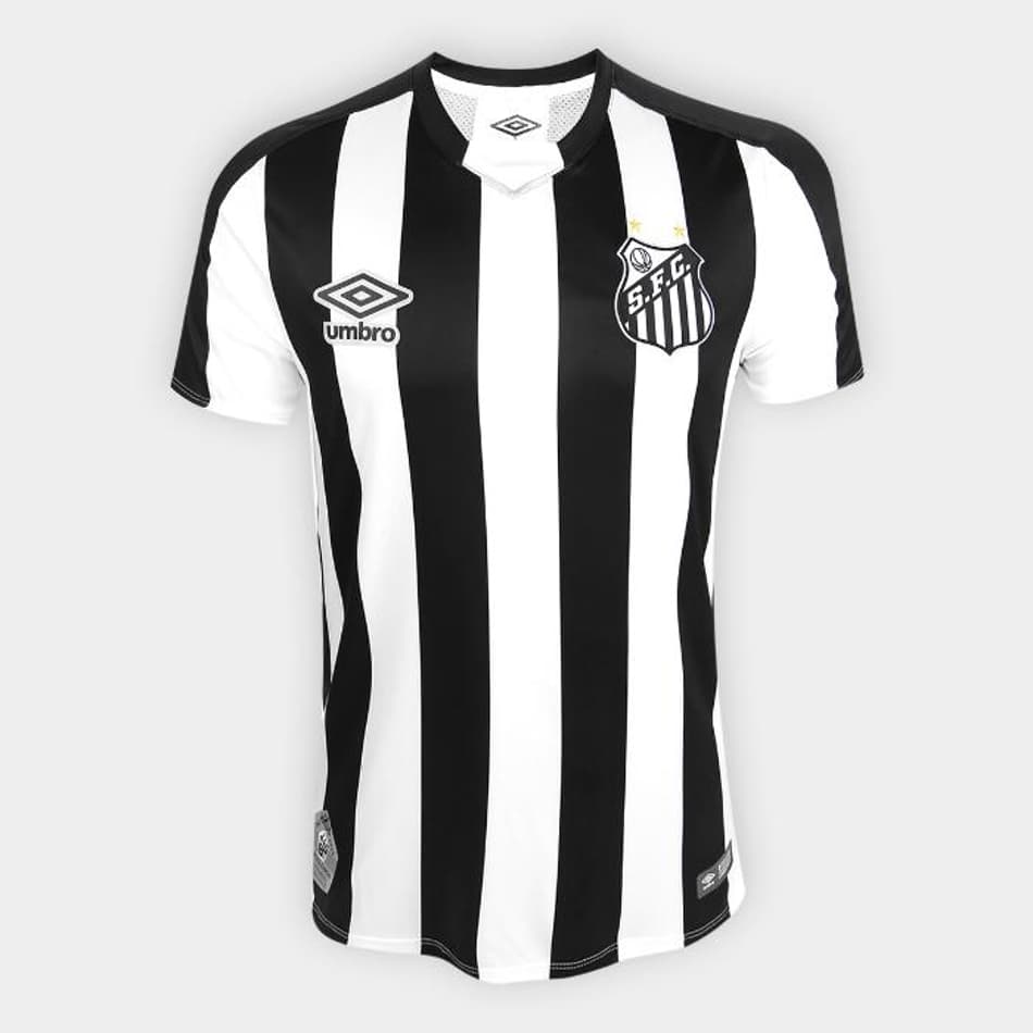 Santos ganha nova camisa 2, que faz homenagem a ano com três títulos