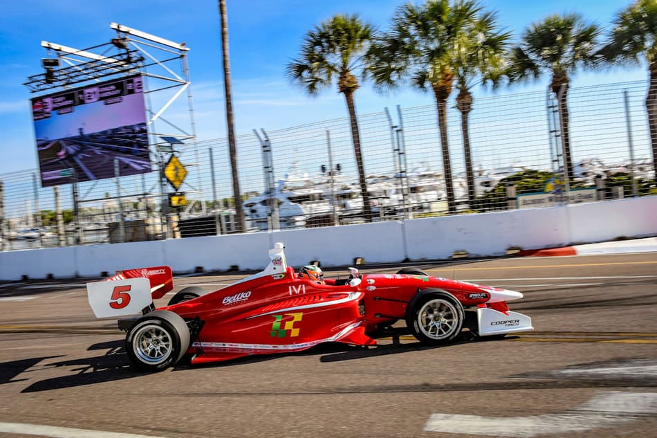 Lucas Kohl estreia na Indy Lights com nono lugar em São Petersburgo