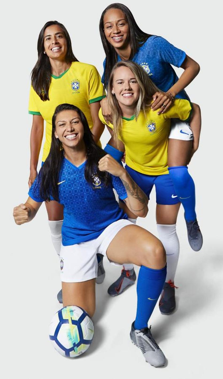 Nike lança camisas do Brasil e mais 13 seleções para a Copa do Mundo feminina