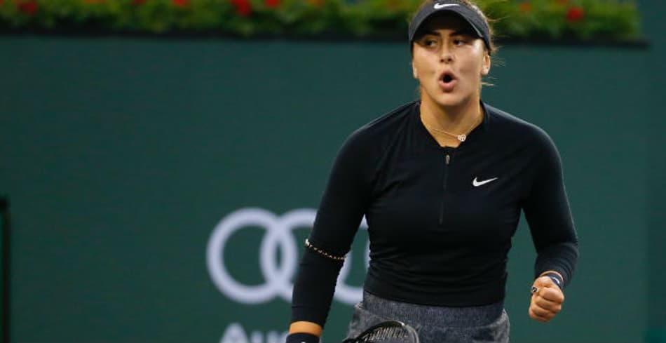 Jovem canadense bate sexta favorita e decide Indian Wells